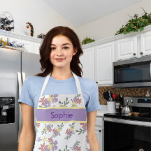 Floral print charismatic appron 