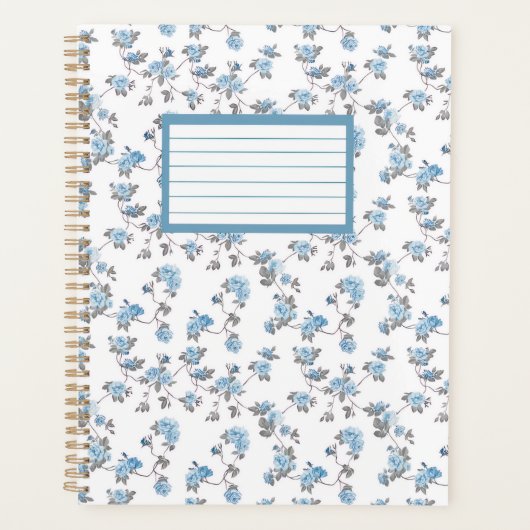 floral print Spiral Notebook planner プランナー手帳 (正面)