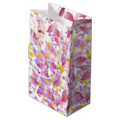 Floral print Valentine's Tissue Paper スモールペーパーバッグ (裏面アングル)