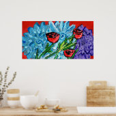 Floral Print, Value Poster (Semi-Gloss) ポスター (キッチン)