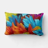 Floral Printed Throw Pillow – Elegant Flower ランバークッション (裏面)