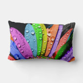 Floral Printed Throw Pillow – Elegant Flower ランバークッション (裏面)