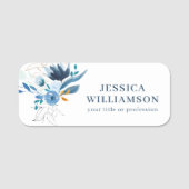 Floral Professional Conference Personalized Name 名札 (正面)