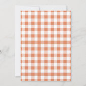 Floral pumpkin Thanksgiving Dinner party 招待状 (裏面)