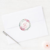 Floral Purim Label ラウンドシール (封筒)