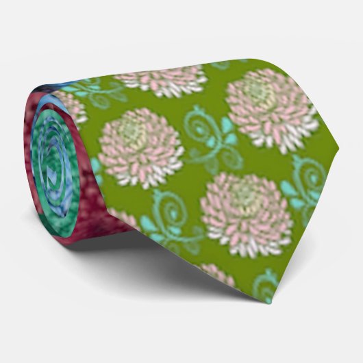 floral quilt design ネクタイ (ロール)