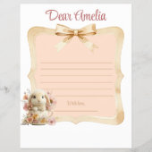 Floral Rabbit First Year Board チラシ (正面)