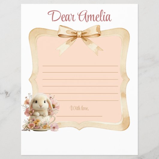 Floral Rabbit First Year Board チラシ (正面)