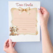 Floral Rabbit First Year Board チラシ (手)