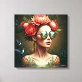 Floral Reflection キャンバスプリント (正面)