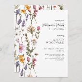 Floral Retirement Party 招待状 (正面/裏面)