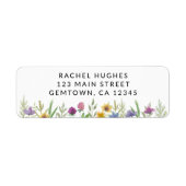 Floral Return Address  ラベル (正面)