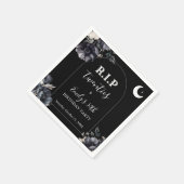 Floral RIP Twenties 30th Birthday Paper Napkin スタンダードカクテルナプキン (角)