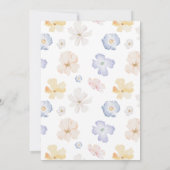 Floral Romantic Bridal Shower Invitation 招待状 (裏面)