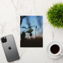 Floral Romantic Poem – Botanical Fantasy Thank You 箔シーズンカード