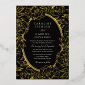 Floral Romantic Wedding  Foil Invitation 箔招待状 (正面)