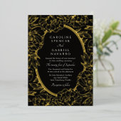 Floral Romantic Wedding  Foil Invitation 箔招待状 (立ち正面)
