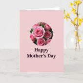 Floral Rose Bloom Card カード (黄色い花)