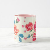 Floral Rose & Heart Delight マグカップ (中央)
