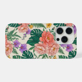 Floral Rose iPhone 15 Case – Elegant Flower Design iPhoneケース (裏面横)