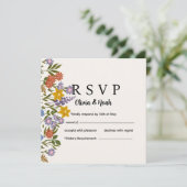 Floral RSVP Card  (スタンド正面)