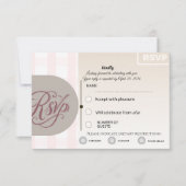 Floral RSVP Card | Custom Wedding Reply Card (正面)