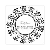 Floral Rubber Stamp ラバースタンプ (インプリント)