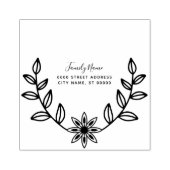 Floral Rubber Stamp ラバースタンプ (インプリント)