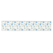 Floral Runner Rug with Hydrangea Design ミディアムテーブルランナー (横)