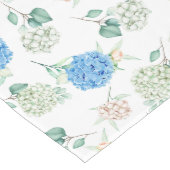 Floral Runner Rug with Hydrangea Design ミディアムテーブルランナー (コーナー)