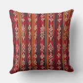 Floral rustic geometric botanical boho pattern クッション (裏面)