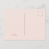 Floral Save The Date Card 案内ポストカード (裏面)