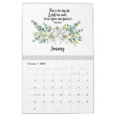 Floral Scripture Calendar  カレンダー (1月 2027)