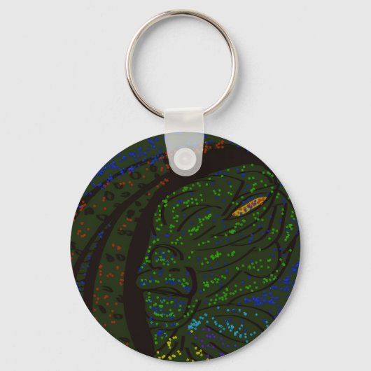 Floral Sea Monster Keychain キーホルダー (正面)