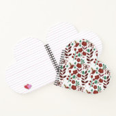 Floral seamless pattern birds and butterflies ノートブック (内部)