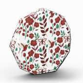 Floral seamless pattern birds and butterflies フォトブロック (左)