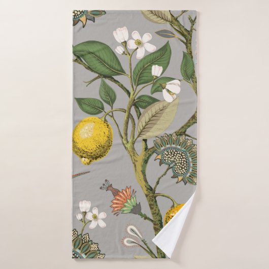 Floral seamless pattern. Botanical wallpaper. Plan バスタオル (バスタオル)