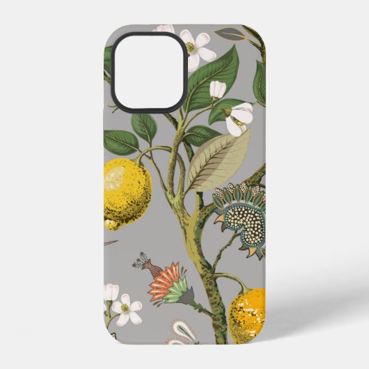 Floral seamless pattern. Botanical wallpaper. Plan iPhoneケース (裏面)