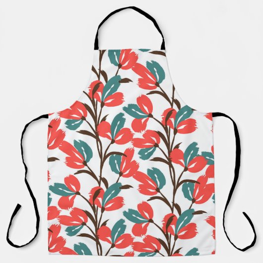 Floral seamless pattern. Cute floral background. P エプロン (正面)