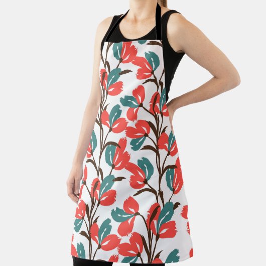 Floral seamless pattern. Cute floral background. P エプロン (インサイチュ)