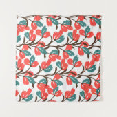 Floral seamless pattern. Cute floral background. P タペストリー (正面(横))
