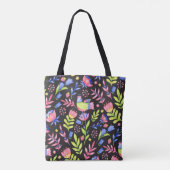Floral seamless pattern design. Spring flowers and トートバッグ (裏面)