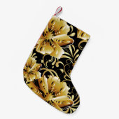Floral seamless pattern. Flourish 3d wallpaper. Or スモールクリスマスストッキング (正面 (吊り時))