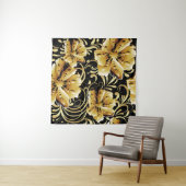 Floral seamless pattern. Flourish 3d wallpaper. Or タペストリー (インサイチュ(横))