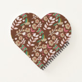 Floral seamless pattern flowers, leaves, butterfly ノートブック (裏面)