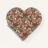 Floral seamless pattern flowers, leaves, butterfly ノートブック (正面)