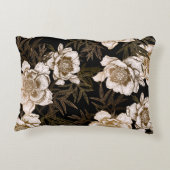 Floral seamless pattern. Garden flowers peonies an アクセントクッション (裏面)