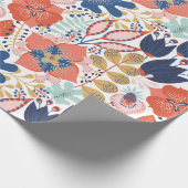 Floral seamless pattern on white. Abstract backgro ラッピングペーパー (角)