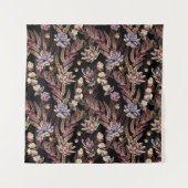Floral seamless pattern. Succulents, ferns, thorns タペストリー (正面)