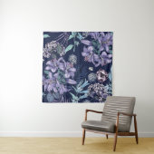 Floral seamless pattern. There are Lily, Hydrangea タペストリー (インサイチュ)